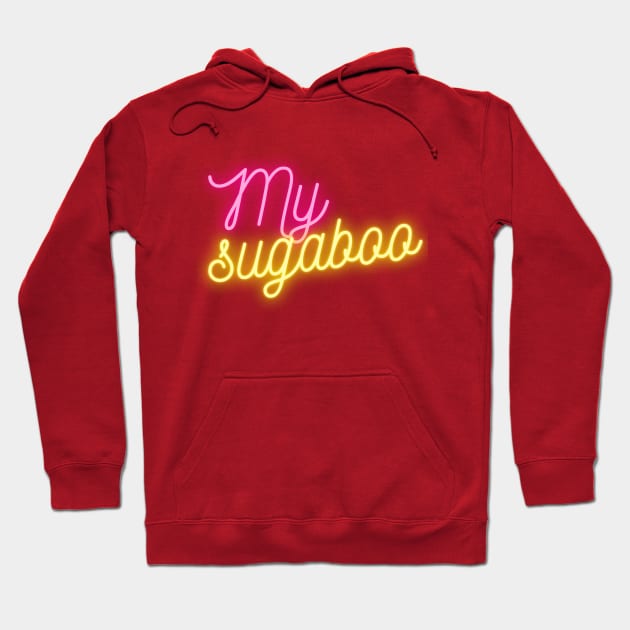 My Sugaboo Groove – Dua Inspired Text on Pretty Pink Background Hoodie by Tecnofa